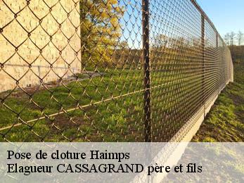 Pose de cloture  haimps-17160 FAYARD Elagage 17