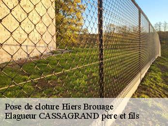 Pose de cloture hiers-brouage-17320 Elagueur CASSAGRAND père et fils