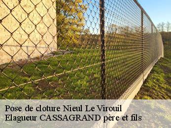 Pose de cloture nieul-le-virouil-17150 Elagueur CASSAGRAND père et fils